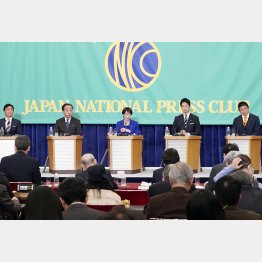 できっこないのに「公約」／（Ｃ）共同通信社