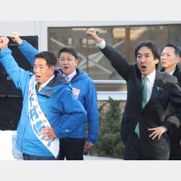 盤石の城内実は、公示日には地元入りせず下村博文の応援演説にまわる（Ｃ）日刊ゲンダイ