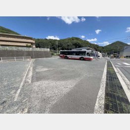 失踪現場とみられるバスの転回所（提供写真）