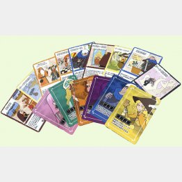 伊藤真人さんがつくったゲーム、フィケーションのカード（Ｃ）日刊ゲンダイ