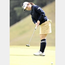 グリーン上でも勝負強さを見せた佐久間（Ｃ）共同通信社