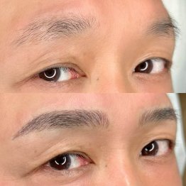 施術後は眉が自然にくっきり！（提供写真）