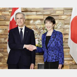 カナダのカーニー首相が来日（Ｃ）共同通信社