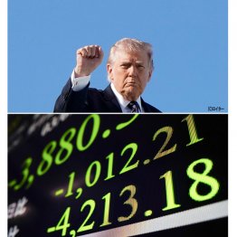 何も考えていない。日本はどう巻き込まれていくのか（日経平均株価の下落は一時4200円）／（Ｃ）共同通信社