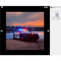 重罪の器物損壊罪で逮捕したが…（米フロリダ州ペンサコーラ市警の公式SNSから）