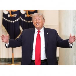 狂気の暴君の支離滅裂な演説（Ｃ）ロイター