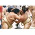 春巡業の朝稽古、藤凌駕（左）と相撲を取る霧島（Ｃ）共同通信社