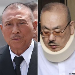 山口組の司忍組長（左）と前若頭の高山清司／（Ｃ）共同通信社