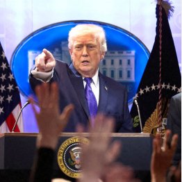 外国人はトランプ米大統領に一喜一憂しない（Ｃ）ロイター