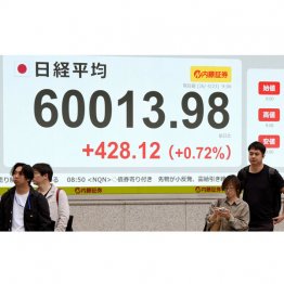 実体なき株高、日本は円安容認途上国へ垂直落下（Ｃ）共同通信社