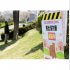 岩手県北上市の桜の名所「展勝地」でクマへの対策を知らせる看板（Ｃ）共同通信社
