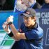 多彩な芸で魅せた（錦織圭）／（Ｃ）共同通信社
