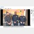 左から、英ケント州ケント警察のジョハンソン巡査部長、MNPDのドレイク署長とキンジー巡査（米メトロポリタン警察〈MNPD〉のフェイスブックから）