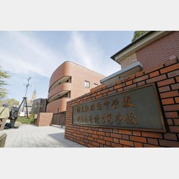 先月下旬には、文科省は高校を運営する学校法人同志社を現地調査（同支社国際高校）／（Ｃ）共同通信社