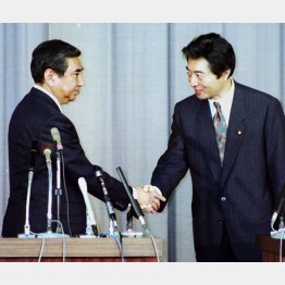 急転直下（細川・河野会談）／（Ｃ）共同通信社