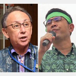 まっとうな議論が交わされる知事選に（左から玉城デニー沖縄県知事、古謝玄太氏）／（Ｃ）日刊ゲンダイ