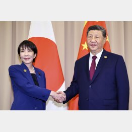 中国は高市首相の台湾有事発言で日本へのレアアースを禁輸に（代表撮影・共同）