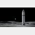 スペースX社のスターシップ（コンセプト図）／（提供）SpaceX