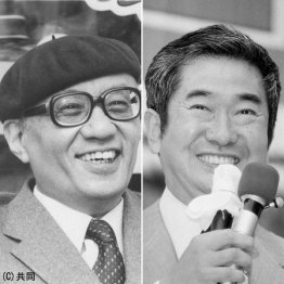 手塚治虫（左）と石原慎太郎（Ｃ）日刊ゲンダイ