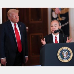 トランプ米大統領とソフトバンクグループの孫正義会長兼社長（Ｃ）ロイター