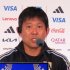 公式会見に臨む森保監督（Ｃ）元川悦子