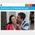 レナトさんがナイアラさんの頬に猛烈なスピードでキス・キス・キス！（ギネス世界記録公式サイトから）