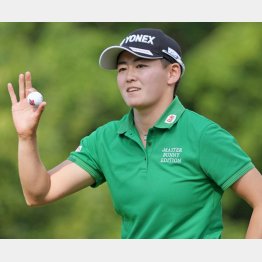 プレーオフ進出に1打及ばなかった岩井明愛（Ｃ）共同通信社
