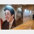安倍元首相の特大パネルが来場者を出迎える「安倍晋三回顧展」／（Ｃ）日刊ゲンダイ