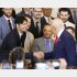 昨2025年4月、ホワイトハウスを表敬訪問、トランプ米大統領と握手する大谷翔平（Ｃ）ゲッティ＝共同
