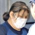 女性に唇縫わせた疑い、強要容疑で送検される桜井政恵容疑者（Ｃ）共同通信社