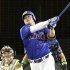 六回に全セの中日・細川成也が2ランを放つ（Ｃ）共同通信社
