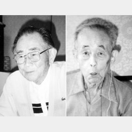 煙石学（左）と実松譲（Ｃ）共同通信社