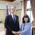 日米財務相は強力（片山さつき財務相とベッセン米財務長官＝財務省提供）
