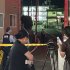 警察官が発砲した現場付近（大阪府河内長野市）／（Ｃ）共同通信社
