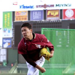 震災後、本拠地で練習をする田中将大（Ｃ）日刊ゲンダイ