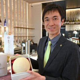 日本のメロンは「高級果物」、先にシドニーで日本産メロンの商談会も。贈答時にもっと説明すべきだった？（Ｃ）共同通信社