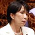 面会での表情も終始こんな感じ（Ｃ）日刊ゲンダイ