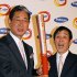 北京五輪の野球日本代表監督を務めた星野仙一氏と（Ｃ）日刊ゲンダイ