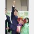 県連の“わだかまり”は全く消えていない…（日本維新の会の山下真奈良県知事＝2023県知事選初当選）／（Ｃ）共同通信社