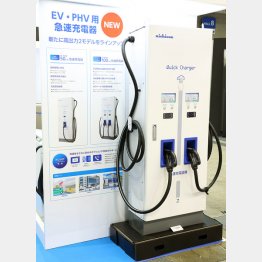 ニチコンのEV・PHV用急速充電器（100kwモデル）　（Ｃ）日刊工業新聞／共同通信イメージズ