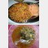 アフガニスタンのビリヤニはとにかく山盛り（上）羊のスープ（下）と一緒に（提供写真）