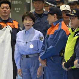 9月1日の防災訓練に参加した高市首相（Ｃ）日刊ゲンダイ