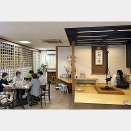 カフェスペースを新設し、ランチも開始（提供写真）