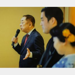 孫娘の結婚式で…（提供写真）