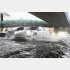 大雨で水があふれた名古屋市中区の道路（Ｃ）共同通信社