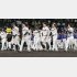 敗戦後の阪神ナイン（Ｃ）共同通信社