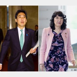 積極財政の旗振り城内実経済財政相（左）、市場を重視の片山さつき財務相（Ｃ）日刊ゲンダイ