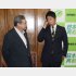 入閣した中司前幹事長（左）と藤田共同代表（Ｃ）日刊ゲンダイ