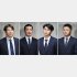 戦力外通告を受けた（左から）小園、矢野、前川、田村（Ｃ）共同通信社