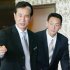 FA金本は星野監督（左）に口説かれて阪神に（Ｃ）日刊ゲンダイ